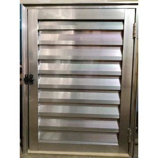 Porta Alçapão Abrigo Alumínio Brilhante Linha 25 80x60 - Altura x largura