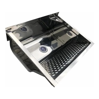 Tanque inox lavanderia pendurar TS500 46L C/válvula.