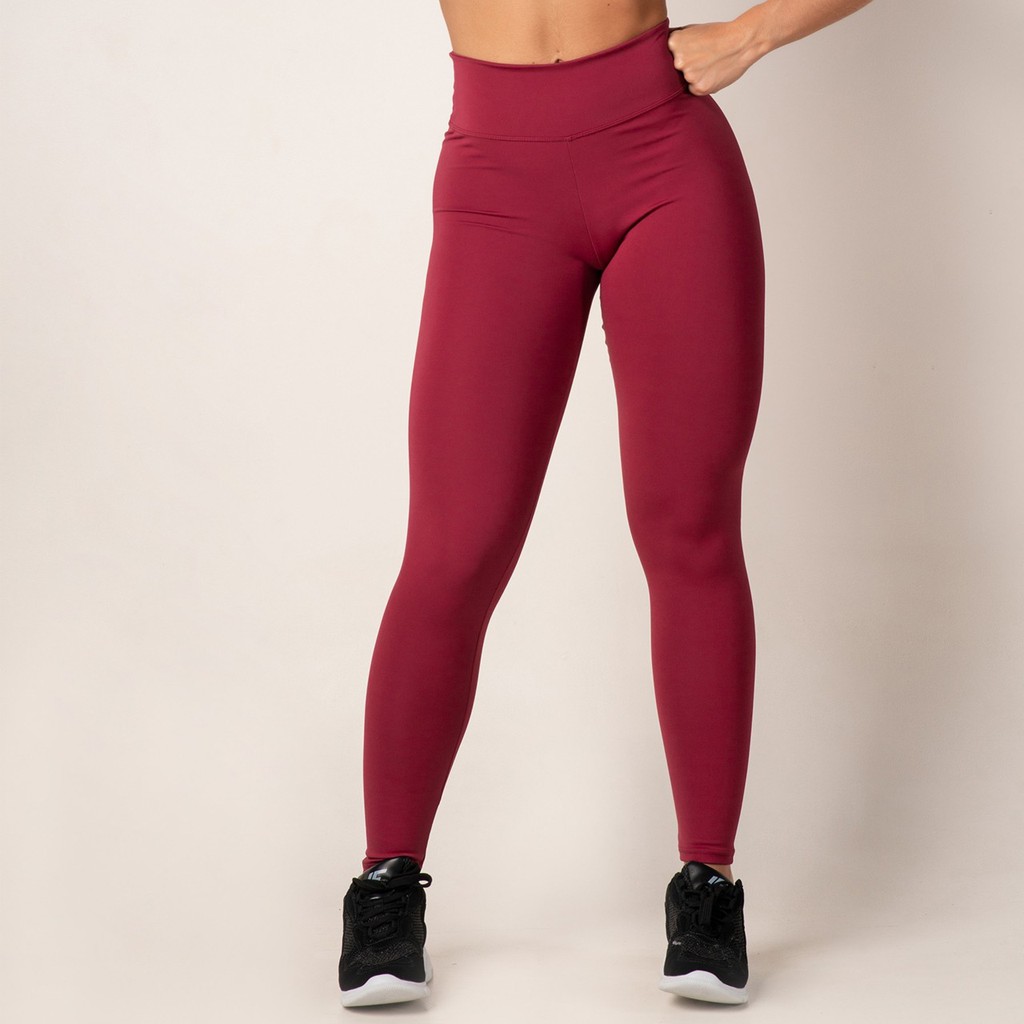 Calça Legging Feminina Poliamida Tecido Grosso E Reforçado