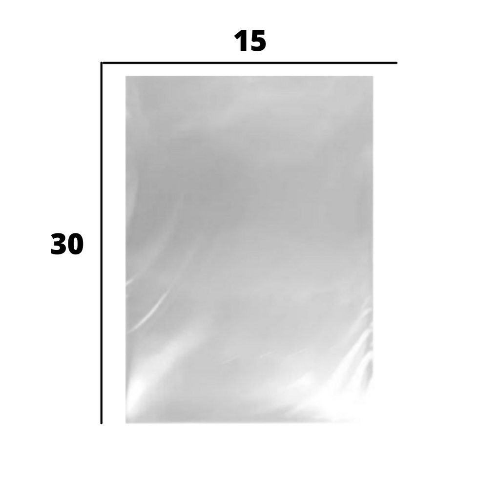 Saco Plastico Transparente 15x30 - Transparente Ecommerce Embalagem ...