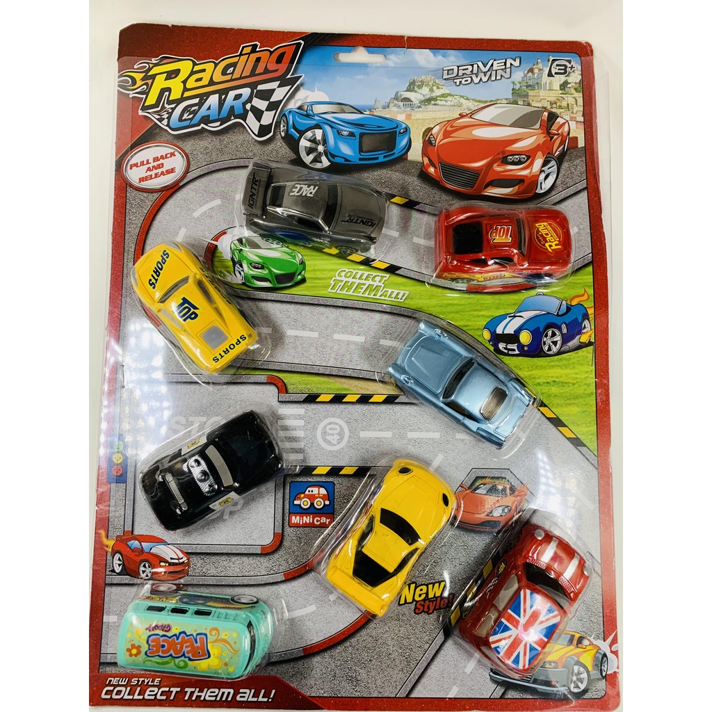 Carrinhos de Brinquedo KIT 8 Carrinhos Coleção de corrida, brinquedos  racing Oferta! (Brinquedos Primeira Infância)