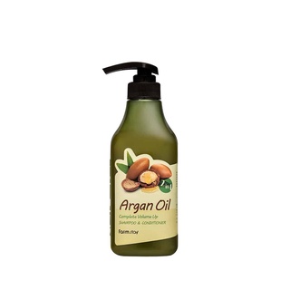 farmstay argan oil complete volume up shampoo conditioner 530ml