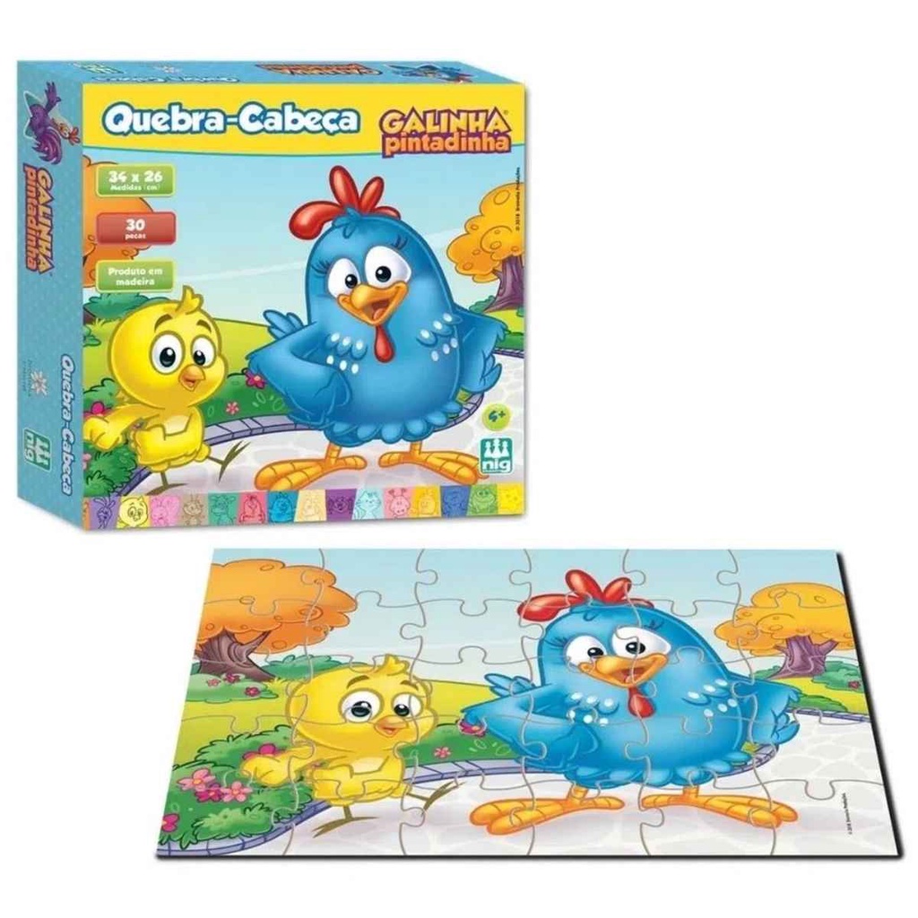 Jogos de Quebra Cabeça e Jogo da Memória, Brinquedo para Bebês Galinha  Pintadinha Usado 66287161