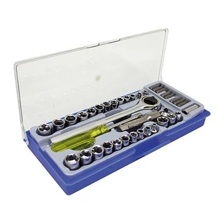 Kit Jogo Soquete Encaixe 1/4-3/8 40pc - Eda
