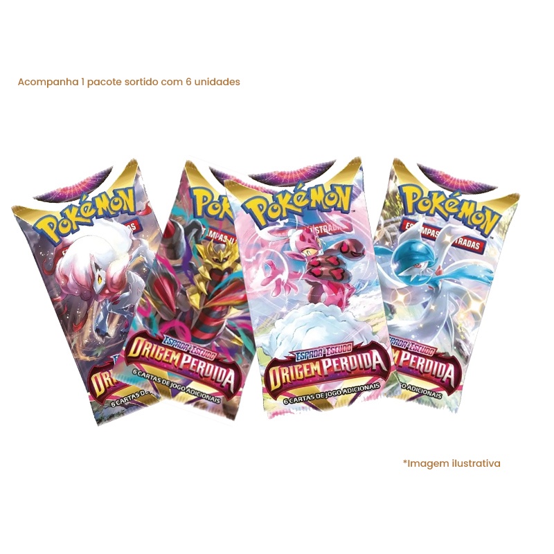 Jogo de Figurinhas Sortidos Pokemon Espada e Escudo Origem Perdida ...