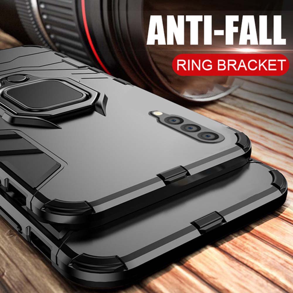 Samsung Galaxy M21S M31S M30S M01 M02 M11 M12 M62 F62 F52 Shockproof Hybrid Armor Rugged Car Holder Ring Stand Case Cover