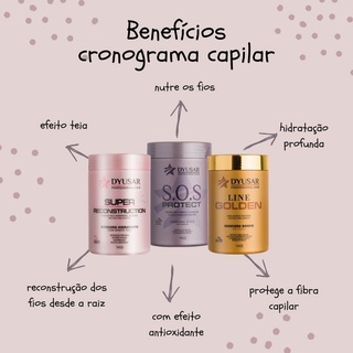 KIT Máscaras para cabelos hidratados profissional DYUSAR 1kg