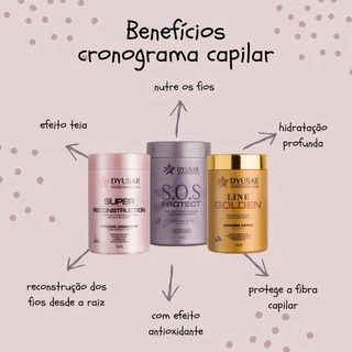 Terapia Capilar KIT Hidratação+Reconstrução+Nutrição DYUSAR