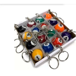 Chaveiro Mini Bola De Bilhar / Sinuca -numerado