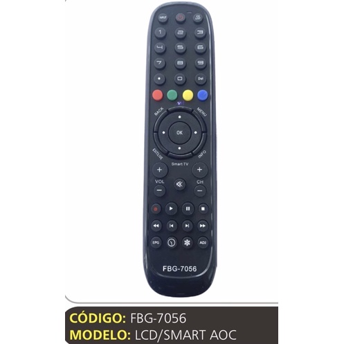 Controle remoto AOC Smart Controle AOC controle tv | Shopee Brasil