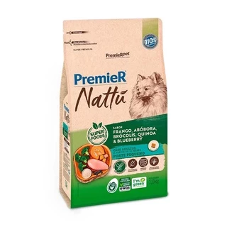 Ração PremieR Nattú Abóbora Cães Adulto Pequeno Porte 1KG