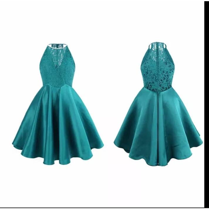 Vestido verde agua store debutante