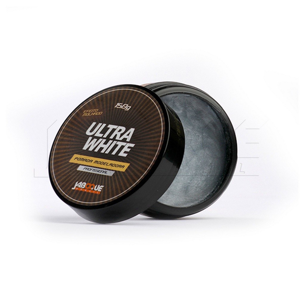 Pomada Modeladora Para Cabelo Efeito Molhado Ultra White 150g (Incolor)