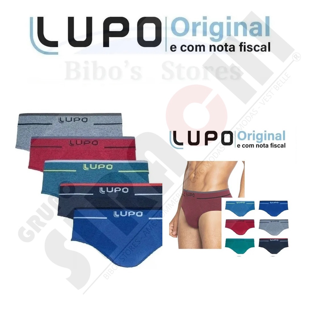 Kit cuecas 2024 lupo slip