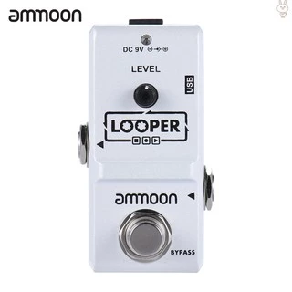 ammoon AP-09 Nano Series Loop Electric Guitar Effect Pedal Looper True Bypass Unlimited Overdubs 10 Minutes Recording wit