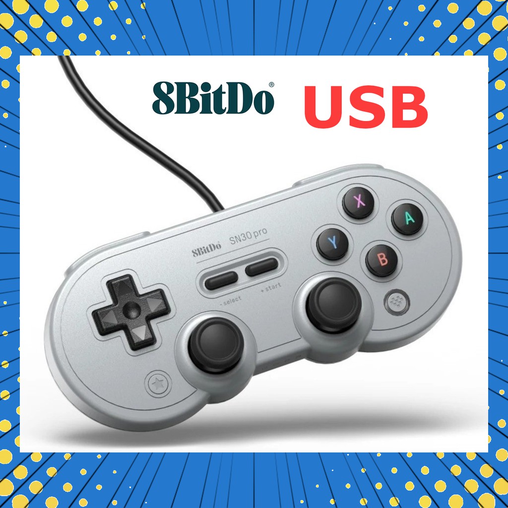 Controle 8bitdo Sn30 Pro Usb - Switch Pc Raspberry Nova Cor | Shopee Brasil