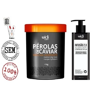 Máscara Pérola de Caviar 1Kg + Infusão Acidificante 300ml Widi Care