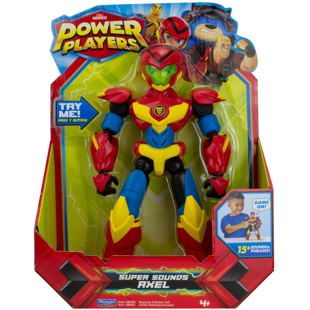 Boneco Power Players Articulado Axel Comando De Voz 2171 | Shopee Brasil