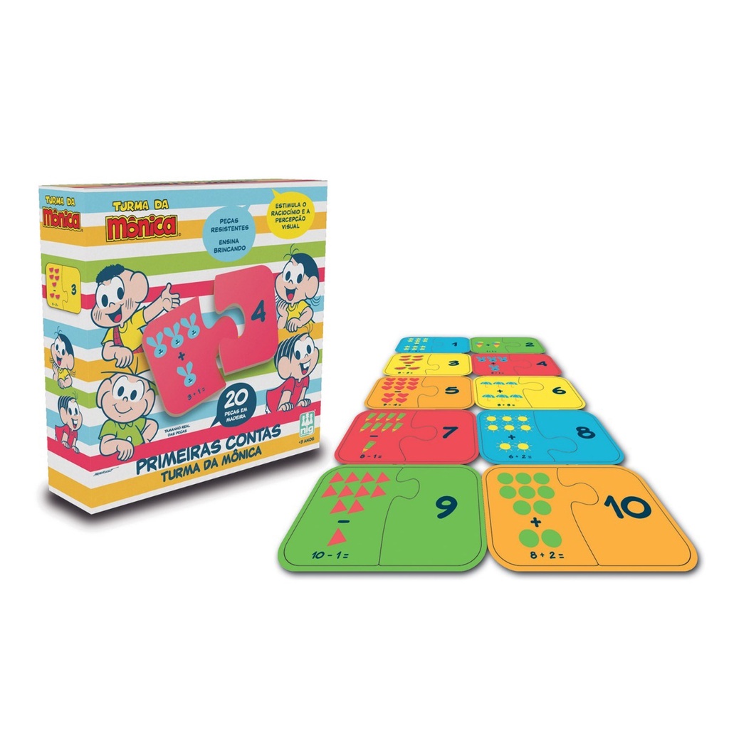 Dia de Mesada Turma de Mônica Jogo de Tabuleiro Brinquedo Educativo Jogos e  Desafios Bambalalão Brinquedos Educativos