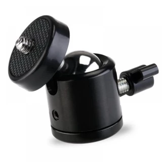 Mini Cabeça De Tripé Ball Head 1/4 Metal Para Tripé Led Reclinável