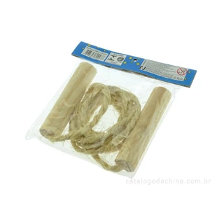 Corda De Pular Sisal 1,60m Infantil Brinquedo Prenda C/ 15 un