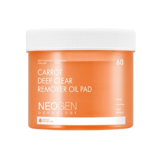 neogen dermalogy carrot deep clear oil pad 150g 60pads