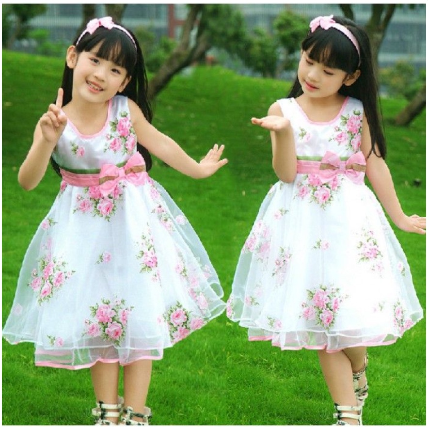 Vestido floral best sale infantil festa