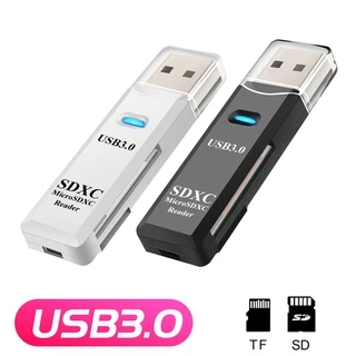 2 Em 1 Leitor De Cartão Usb 3.0 Micro Sd / Tf Writer Leitor De Cartão De Memória / Alta Velocidade Multi Card Adapter / Flash Drive Acessórios Laptop