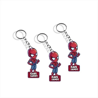 Chaveiro Lembrança Homem Aranha personalizado