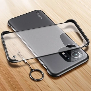 Xiaomi Anel Sem Moldura Caso De Telefone Para Xiao Mi 12 Pro 12X 9 10 Lite 11 ultra Nota 10 10s Matte PC Back Cover S