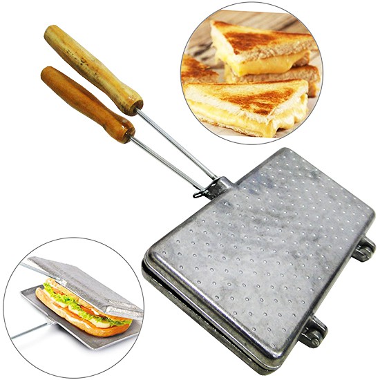 1 Forma Assadeira Tostadeira Dupla Para Pão De Forma Bauru 3