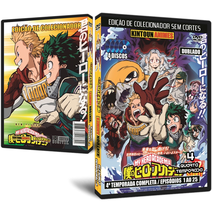 DVD Boku no Hero Academia 2ª Temporada Dublada e Completa