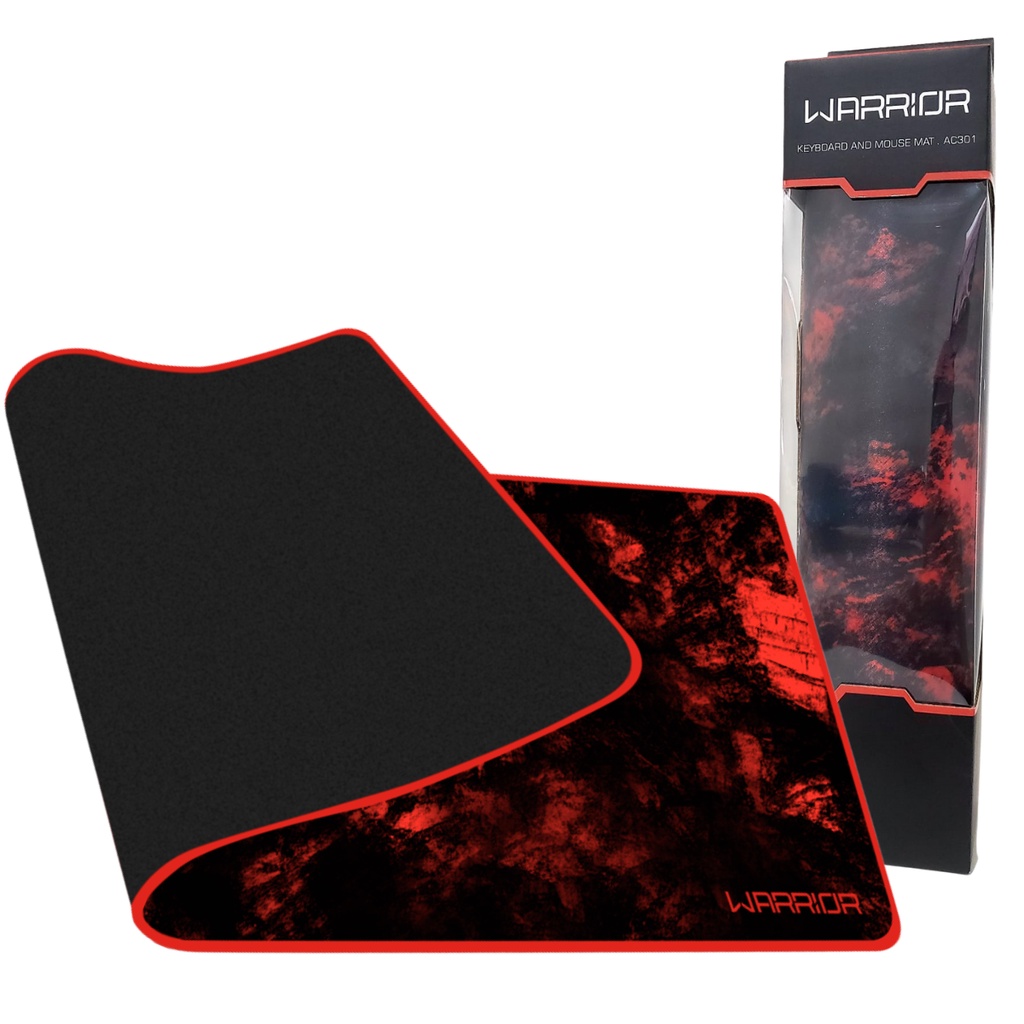 Mouse Pad Gamer Vermelho Warrior Para Mouse Teclado 70x30 Cm | Shopee ...