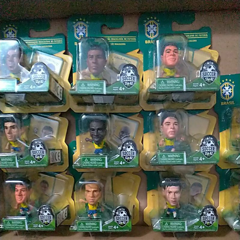 B4916 Mini Jogadores Seleção Brasil 2014 Soccer Starz Oscar