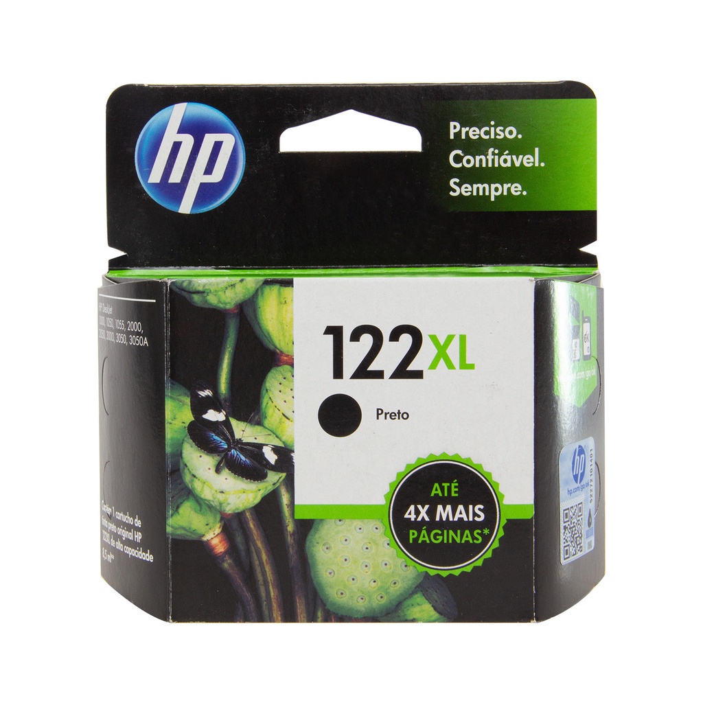 Cartucho Jato Tinta Original Hp 122xl Preto Para Impressora Hp Deskjet ...