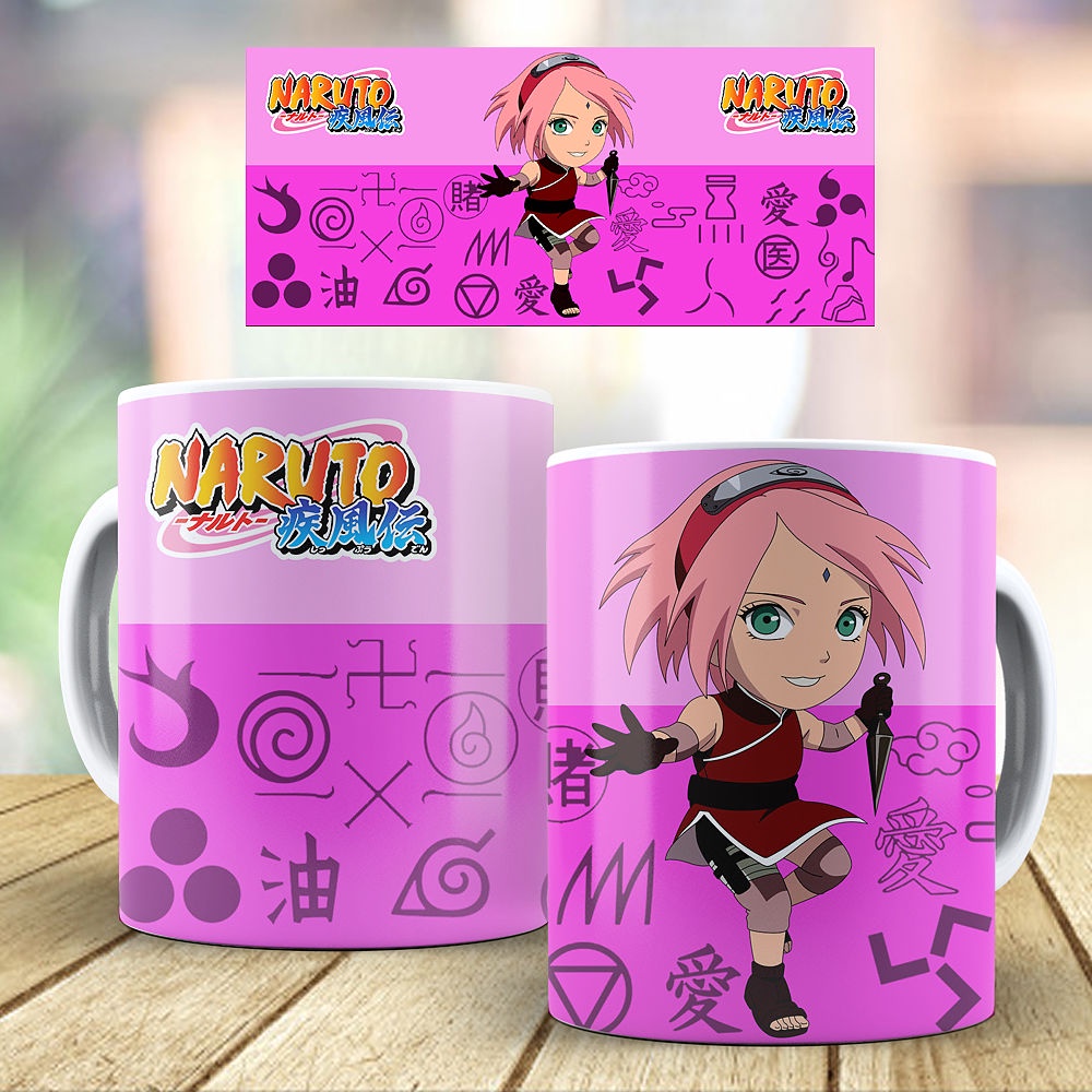 Caneca Otaku Naruto Clássico - Sakura Haruno Cute