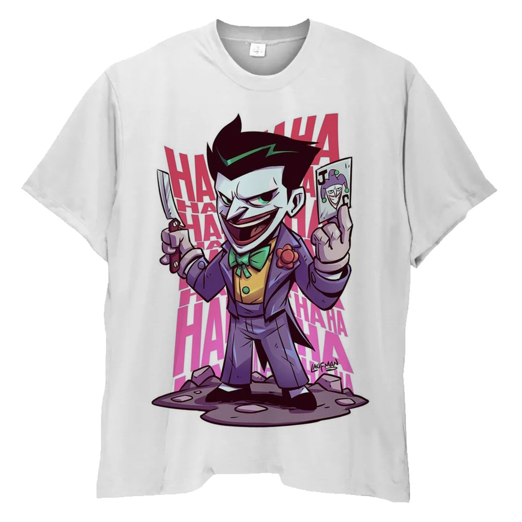 Camiseta Plus Size Coringa Joker Desenho Boneco Vilão Quadrinhos Filme  Camisa Masculina Modelo Tamanho Grande | Shopee Brasil