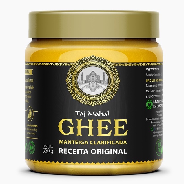 Manteiga Clarificada Ghee Taj Mahal 500g Escorrega o Preço