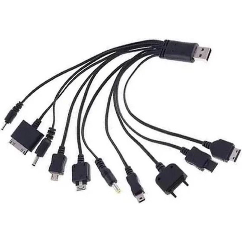 Cabo USB Para Celular 10 Em 1 Universal