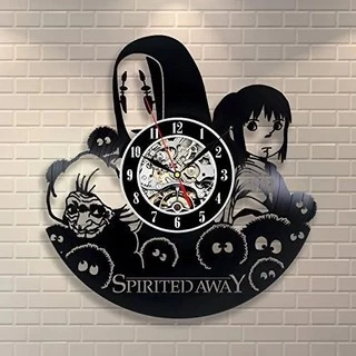 Studio Ghibli 04 - Relógio Disco De Vinil Decoração