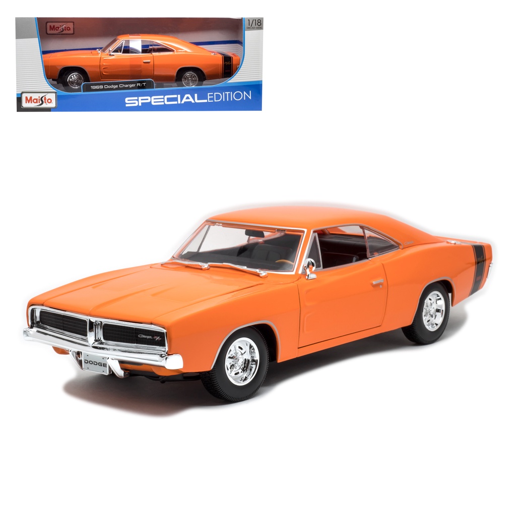 Miniatura em Metal Dodge Charger R/T 1969 1/18 Maisto | Shopee Brasil