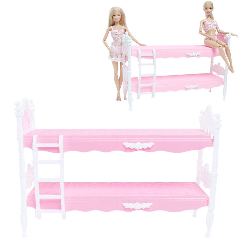 Maleta com Cama Bau e Sofa Cama para Bonecas Barbie