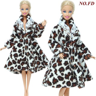 Casaco De Boneca De Pele Para Boneca Barbie / Roupas De Inverno