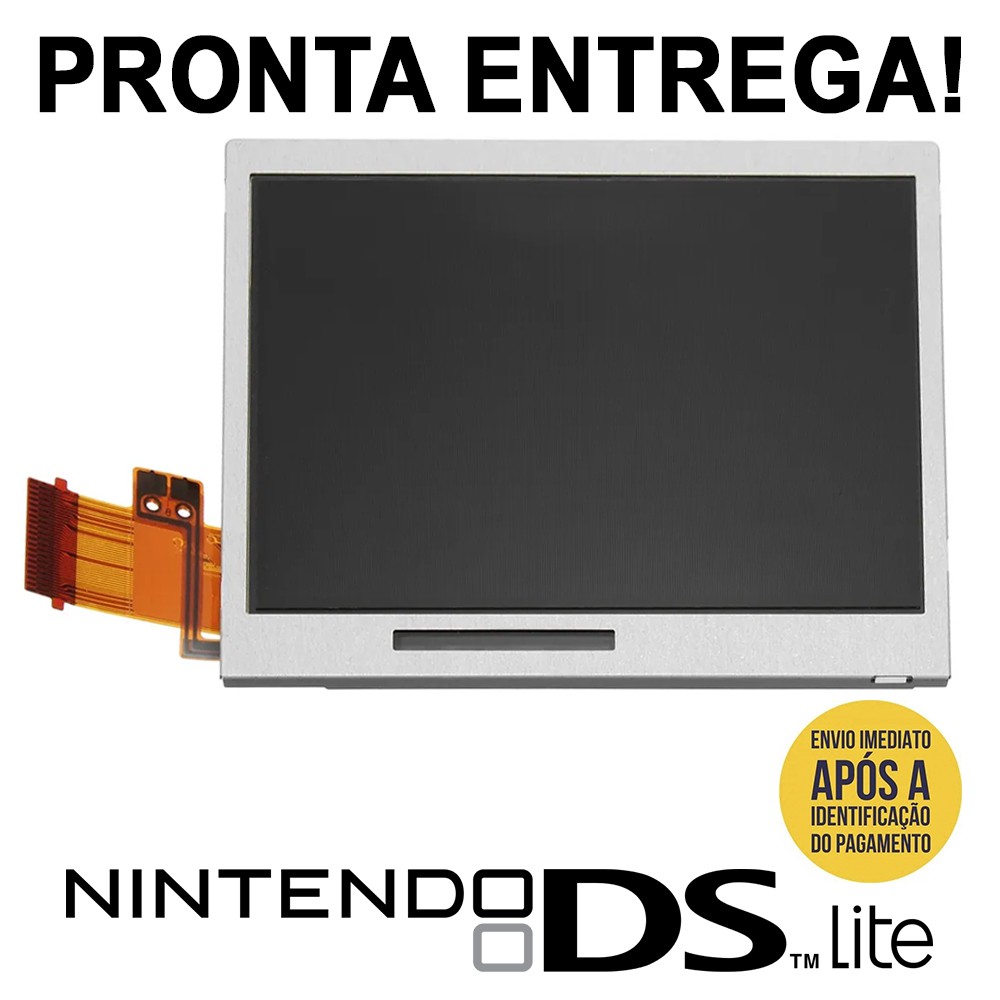 Tela Lcd Nintendo Ds Lite Inferior Ndsl Display D Baixo Nova