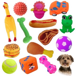 Kit Brinquedos Mordedor Pet p /caes de vinil 2 Unidades pet shop