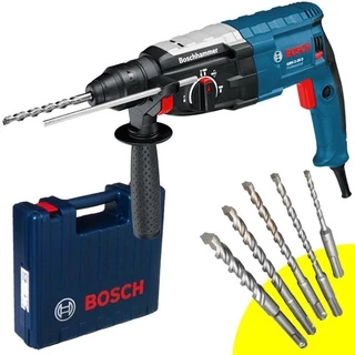 Martelete SDS-Plus 850W 2,9 KG GBH2-28D Perf/Rompedor BOSCH + Kit de Brocas SDS-Plus c/ 5 Peças