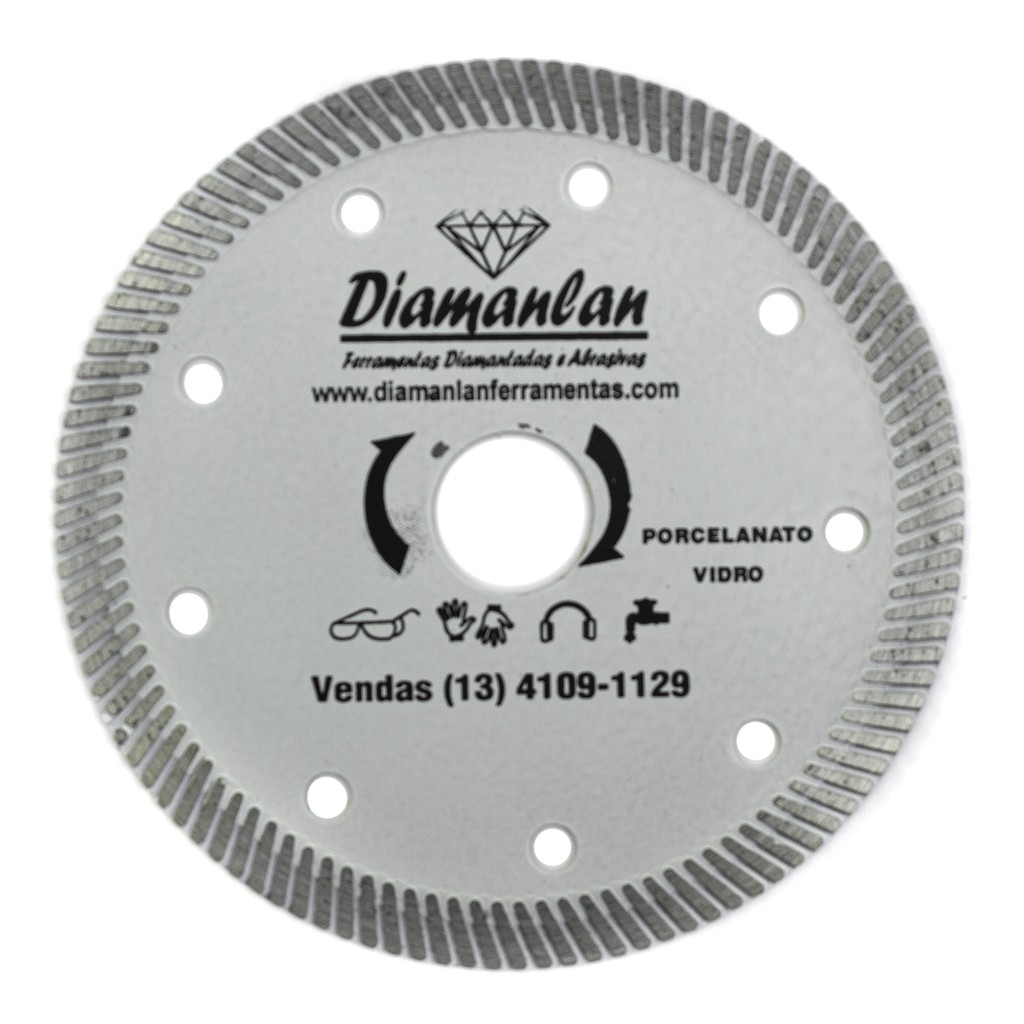 Disco Diamantado Turbo 110 mm para Vidros Porcelanatos Garrafas