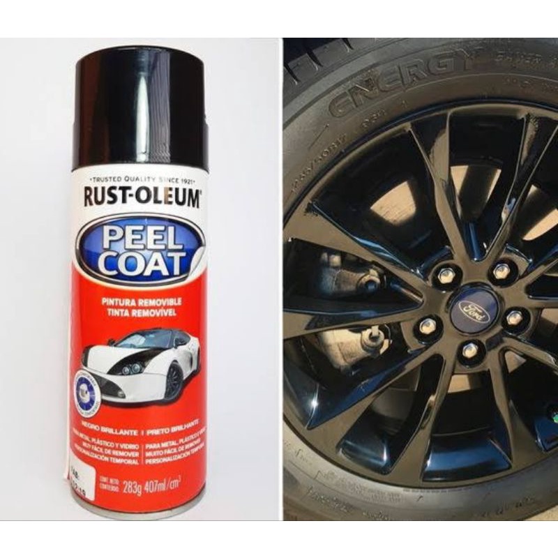 Envelopamento Para Rodas PRETO BRILHANTE Rust Oleum