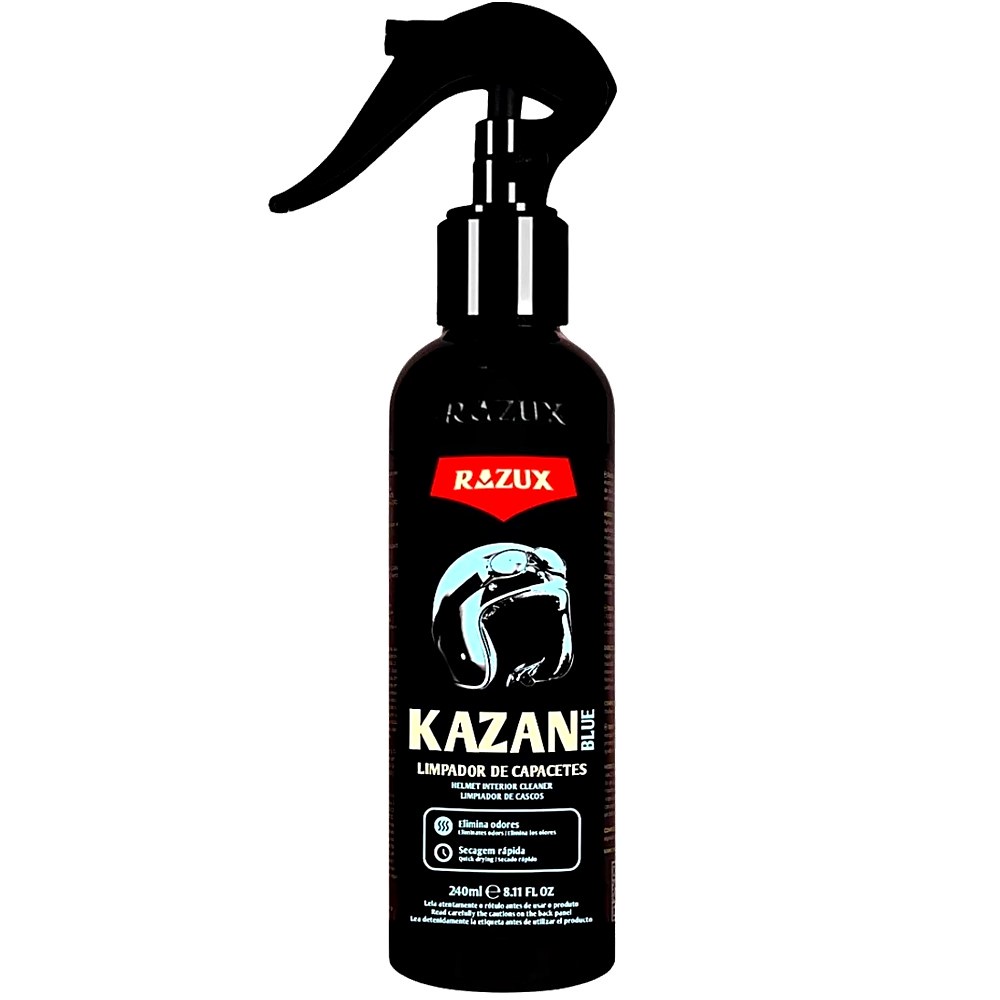 Kazan Limpador De Capacete Elimina Odores Protege Blue Razux Vonixx