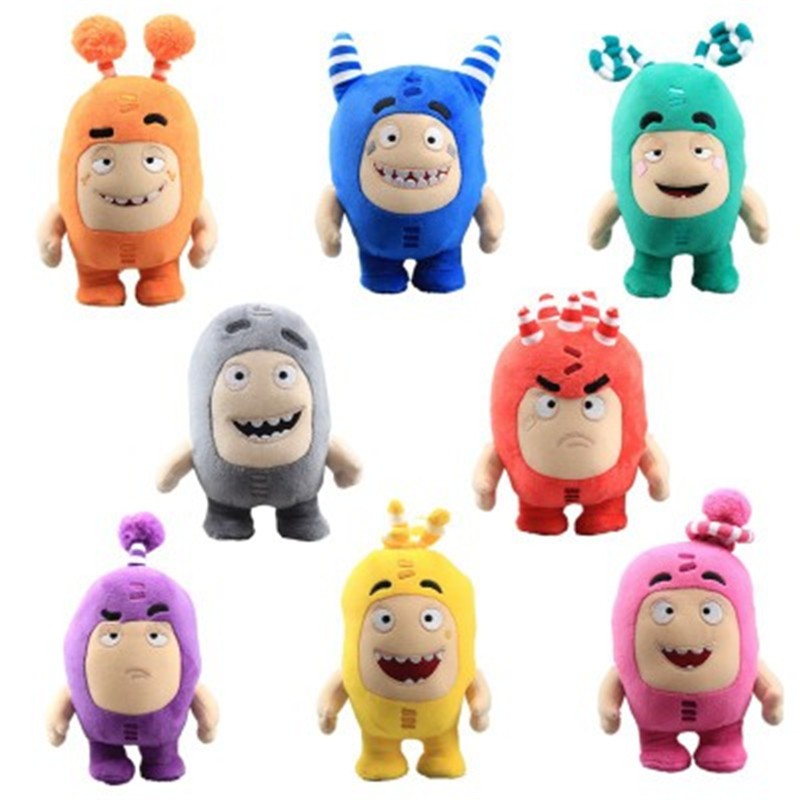 Hot Sale 18cm Oddbods Cartoon Plush Toys Cute Soft Fuse Pogo Bubbles Slick Zeke Jeff Plush Doll Toys For Kids Christmas